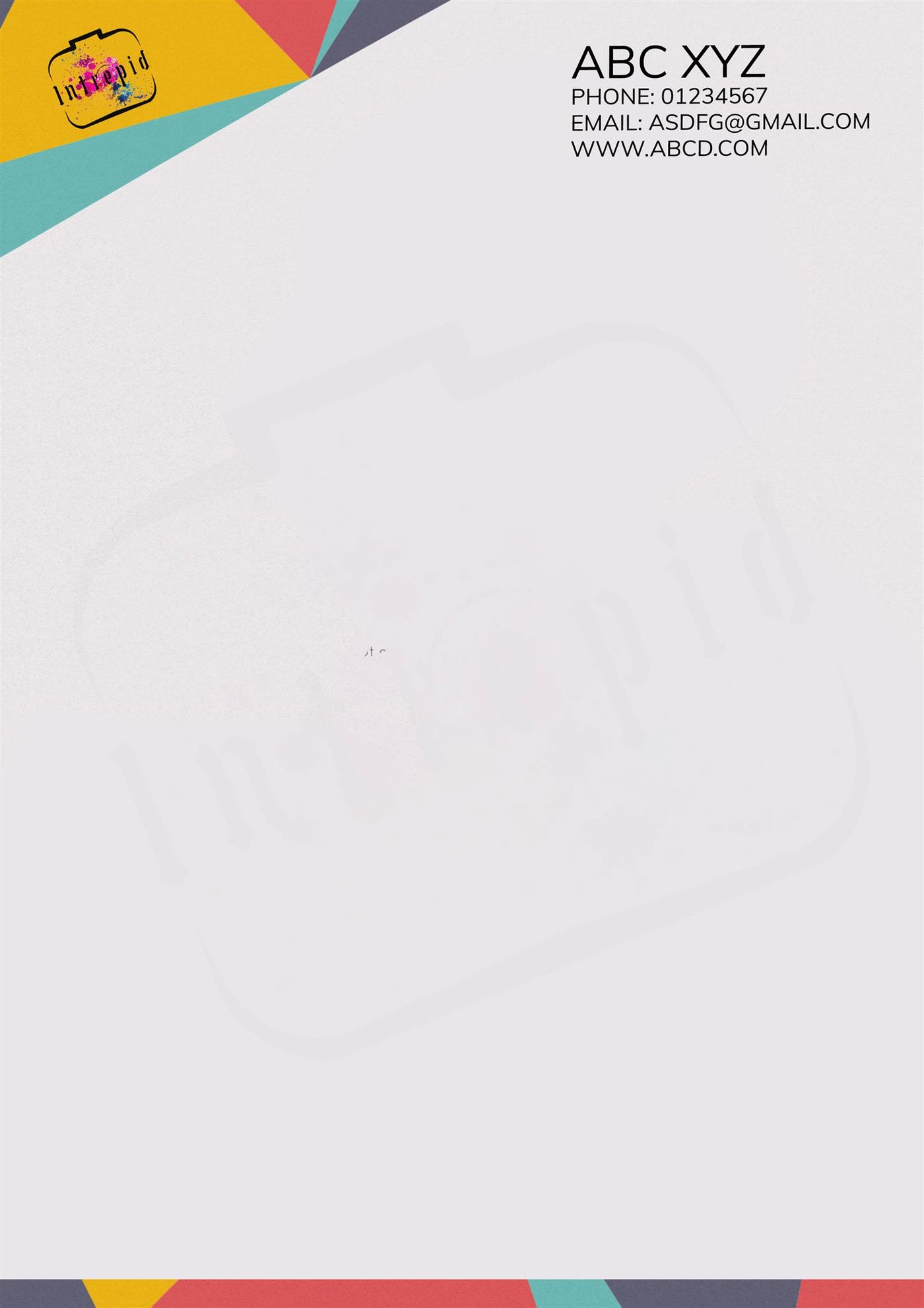 Intrepid Letterhead - Block Theme