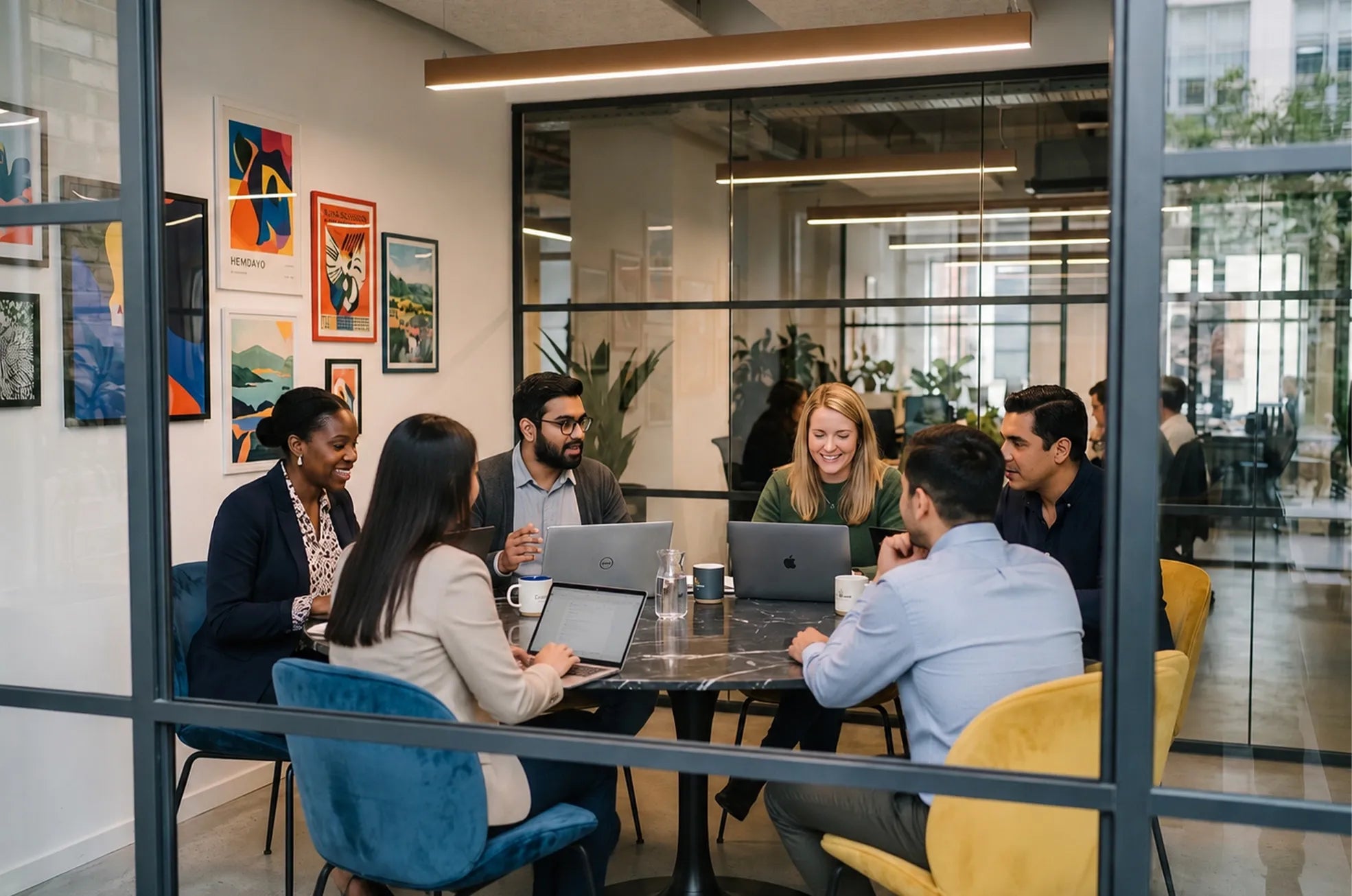 TAB ON TECH team working together
